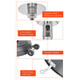 50,000-BTU Steel Propane Patio Heater with Trip-over Protection product