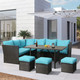 54-Inch Wicker Outdoor Dining Table product