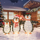 3-Piece Light-up Penguins Christmas Decorations product