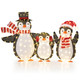 3-Piece Light-up Penguins Christmas Decorations product