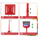 59-Inch Christmas Street Lamp with Sound-Activated Snow Globe Lantern product