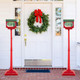 59-Inch Christmas Street Lamp with Sound-Activated Snow Globe Lantern product