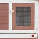 Outdoor Large Rabbit Hutch Brown and White 80.3"x17.7"x33.5" Wood product