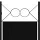 5-Panel Room Divider Black 78.7"x70.9" product