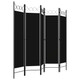 5-Panel Room Divider Black 78.7"x70.9" product