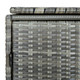 Double Wheelie Bin Shed Poly Rattan Anthracite 58.3"x30.3"x43.7" product