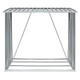 Garden Log Storage Shed Galvanized Steel 64.2"x32.7"x60.6" Gray product