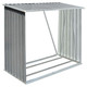 Garden Log Storage Shed Galvanized Steel 64.2"x32.7"x60.6" Gray product