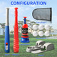 Outdoor Sports Interactive Telescopic Baseball Adjustable Transmitter Training Set Sports Toys for Kids product