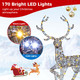4.6-Foot Pre-Lit Christmas Reindeer with 170 Cold & Warm LED Lights product