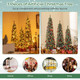 4/5/6-Foot Artificial Christmas Trees with Realistic Accumulated Snow (Set of 3) product