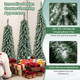 4/5/6-Foot Artificial Christmas Trees with Realistic Accumulated Snow (Set of 3) product