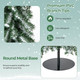4/5/6-Foot Artificial Christmas Trees with Realistic Accumulated Snow (Set of 3) product