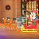 Lighted Christmas Santa Claus and Reindeer with Sleigh product