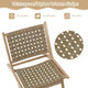 Modern Armless Teakwood Lounge Chair with Nylon Woven Backrest & Seat product