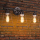 3-Light Vanity Lamp Bathroom Fixture with Metal Wire Cage product