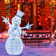 5-Foot Pre-Lit Christmas Snowman with Stars product