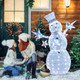 5-Foot Pre-Lit Christmas Snowman with Stars product