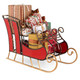 23" Christmas Santa Sleigh with 2-Tier Shelf product