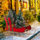 23" Christmas Santa Sleigh with 2-Tier Shelf product