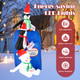 6ft Christmas Blow-up Pre-Lit Letters to Santa Mailbox Decor  product