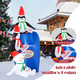 6ft Christmas Blow-up Pre-Lit Letters to Santa Mailbox Decor  product