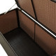 Patio Storage Box Poly Rattan 39.3"x19.6"x19.6" Brown product