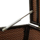 Patio Storage Box Poly Rattan 39.3"x19.6"x19.6" Brown product