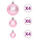 108 Piece Christmas Bauble Set White and Pink product