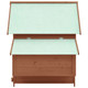 Chicken Coop Mocha and White 59.8"x37.7"x43.3" Solid Firwood product