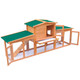 Large Rabbit Hutch Small Animal House Pet Cage with 2 Runs Wood product