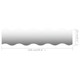 Wall Mirrors 4 pcs 39.4"x9.1" Wave Glass product