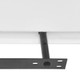 2 White MDF Floating Wall Display Shelves Book/DVD Storage product