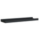 Picture Frame Ledge Shelves 2 pcs Black 15.7"x3.5"x1.2" MDF product