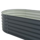 Garden Raised Bed 94.5"x31.5"x17.3" Galvanized Steel Gray product