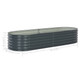 Garden Raised Bed 94.5"x31.5"x17.3" Galvanized Steel Gray product