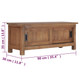 TV Stand 35.4"x11.8"x13.8" Solid Wood Teak product