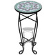 Mosaic Side Table Plant Table Green White product