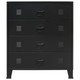 Chest of Drawers Metal Industrial Style 30.7"x15.7"x36.6" Black product