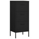 Storage Cabinet Black 16.7"x13.8"x40" Steel product