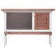 Outdoor Rabbit Hutch 1 Layer Brown Wood product