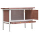 Outdoor Rabbit Hutch 1 Layer Brown Wood product