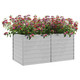 Garden Raised Bed 63"x31.5"x30.3" Galvanized Steel Silver product