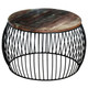 Coffee Table Round Solid Reclaimed Wood 26.8"x14.6" product