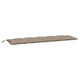 Garden Bench Cushion Taupe 70.9"x(19.7"+19.7")x2.8" Oxford Fabric product