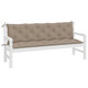 Garden Bench Cushion Taupe 70.9"x(19.7"+19.7")x2.8" Oxford Fabric product
