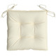 Chair Cushions 2 pcs Cream White 15.7"x15.7"x2.8" Oxford Fabric product