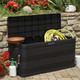 Patio Storage Box Black 46.1"x17.7"x22" product
