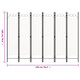 6-Panel Room Divider White 94.5"x70.9" product