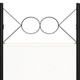 6-Panel Room Divider White 94.5"x70.9" product